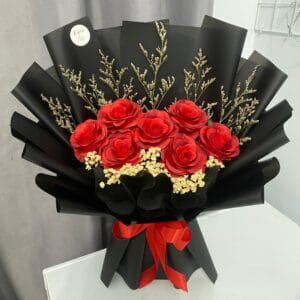 Artificial Red Rose Medium